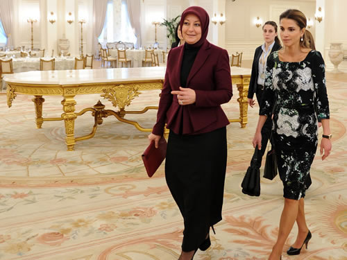 Hayrünnisa Gül, Kraliçe Rania’yı Çankaya Köşkü’nde Ağırladı